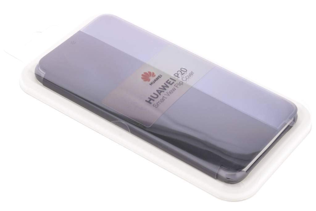 Cover Flip In Pelle Per Huawei P20 Pro + Vetro Temperato | Custodia Smart View Con Supporto E Finestra