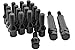 20 Pc Black Spline Tuner Lug Bolts 12x1.25 Thread Pitch 28mm OEM Length 2 Keys Fits 2013-2018 Dodge Dart All Models No Wheel Spacers Required