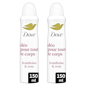 Déodorant Tout-en-Un Dove - Framboise & Rose - Anti-Traces Blanches 72h
