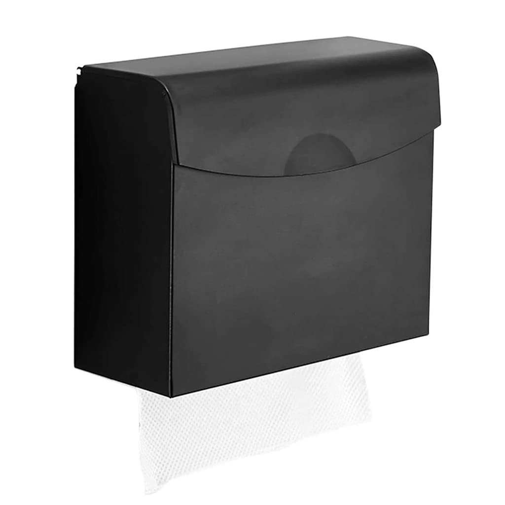 BKEKM Dispenser Salviette Dispenser di Asciugamani di Carta a Parete Dispenser di Asciugamani di Carta Commerciale Senza punzonatura Porta Asciugamani di Carta Impermeabile Moda