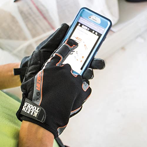 Klein Tools 40229 High Dexterity Touchscreen Gloves, M #TOP6