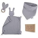 GESCHENKVERPACKUNG - Unser Set ist von uns so gestaltet, dass du es sofort einpacken kannst und immer das perfekte Geschenk hast. Gerne kannst du es aber auch deinem eigenen Baby “schenken” :)