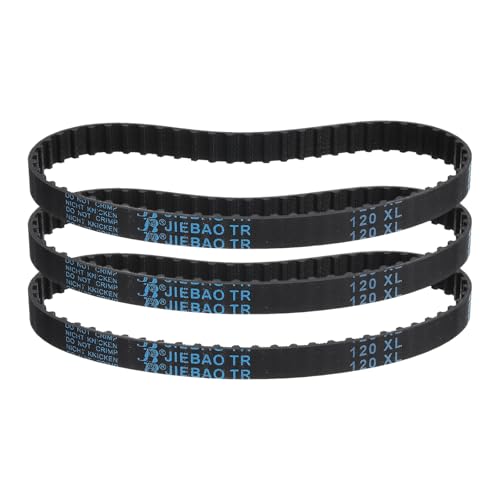 QUARKZMAN 3pz 120Xl 037 Cinghia Distribuzione 60 Denti Cinghia Dentata in Gomma, Larghezza 0,37, Passo 0,20 Cinghia Distribuzione Sincrona