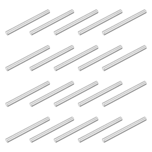 Pasadores de acero M4 x 45 mm uxcell para soporte de estantes y fabricación mecánica, 40 uds