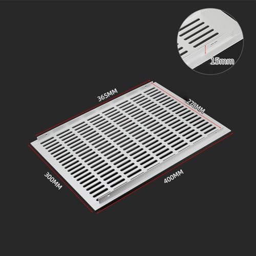 Grille d'aération perforée aluminium contre humidité murale - 3