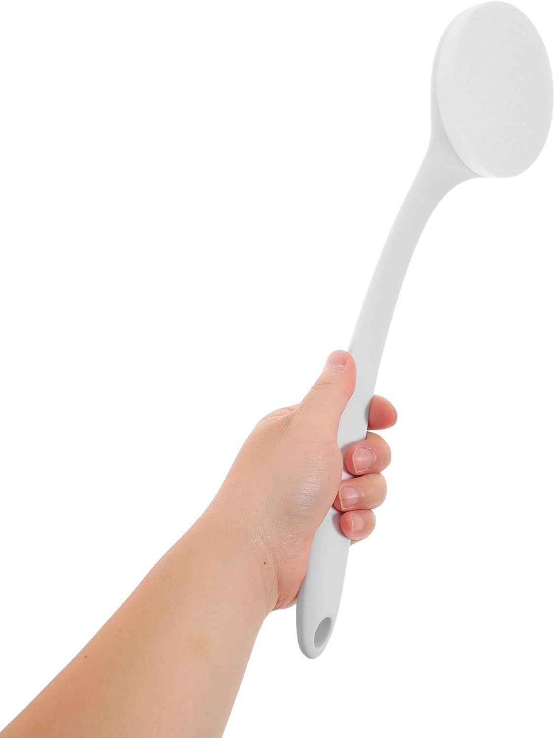 Totority Ergonomic Reusable Lotion Applicator Handle with Back Long Wide Brush Design Plastic Cream Applicator for Men and Women, for Skincare Routine and Selfcare Moments