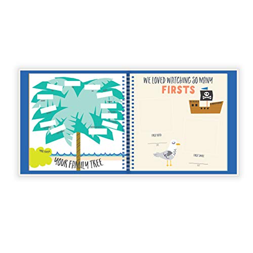Lucy Darling Little Captain Baby Memory Book - First Year Journal Album To Capture Precious Moments - Milestone Keepsake For Girl - Made In Usa #TOP4
