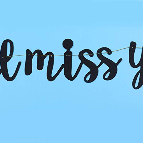 Amosfun 3 pçs Bandeira de festa de despedida de solteiro Good Miss You Banner Garland Farewell Forma