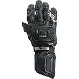 SuperFabric auf Fingern FLM Motorradhandschuhe lang Motorrad Handschuh Sports Lederhandschuh 8.0 schwarz 8, Herren, Sportler, Sommer, Leder/Textil