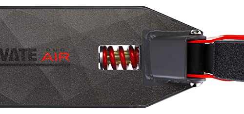 Mongoose Elevate Duo Air Youth/Adult Folding Kick Scooter, Air Filled Tires, Ages 8 Years And Up, Kickstand, Max Rider Weight 220 Pounds, Grey/Red #TOP4