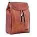 Produktbild Berliner Bags Vintage Rucksack Malaga aus Leder, Tagesrucksack mit Laptopfach und Kordelzug für Damen und Herren - Braun