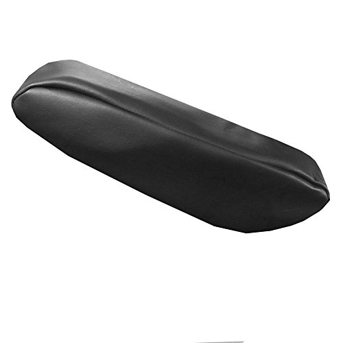 Image of FH Group Premium Faux Leather Black Armrest Cover Semi-Universal Fit, One Pair, Set of 2 Black