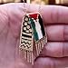 Qsnailfrr Palestine Map Scarf Necklace,Stainless Steel Palestine Map Pendant Necklace,Stand with Palestine Flag Charm Chain Support Palestine Necklace,Tassels Palestine Scarf Necklace for Women Men