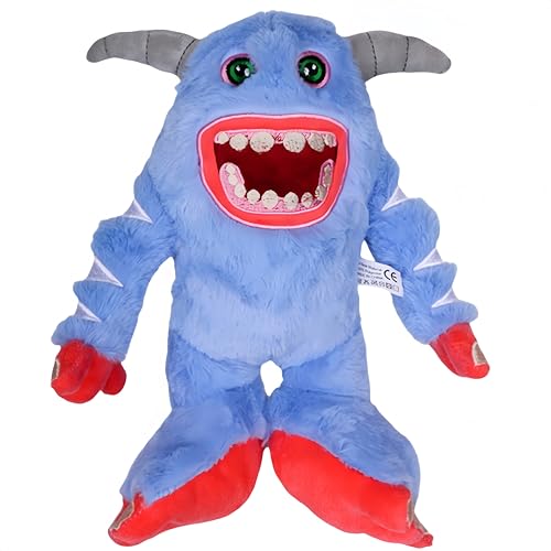 iLicht 11-Inch Wubbox Plush,Singing Monster Soft Stuffed Animal Plush (Blue Goat)