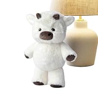Peluche Vache Qui Court – Doudou Compressible 45 Cm, Antistress Déco, Cadeau Pour Tous âges