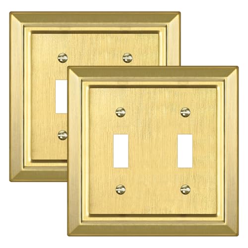 Metal Wall Plate for Electrical Outlets, Applicable to Double Toggle by Dyekou - Used condition - US$14.27