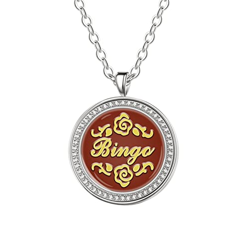 Bauma Auto Personalized Round Pendant Necklace With Custom Name - Personalized Coin Pendant - Medallion Pendant Necklace For Women Men Mother Dad (Style 4) #TOP26