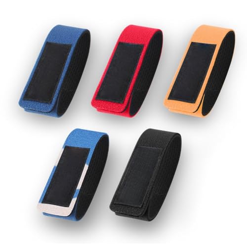 NiuLumea - NiuLumea Fishing Rod Binding Belt, 5-Pack Cloth Straps Organizing and Protecting Fishing Gear, Compact 10 x 10 x 5 cm Storage with RedBlueOrangeBlackCamouflage Colors