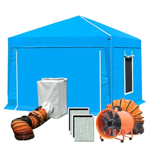 10x10x9FT Paint Booth with Exhaust Fan