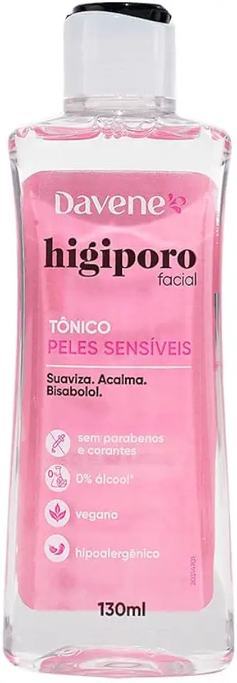 Tonico Higiporo Para Pele Sensível 130ML - Davene