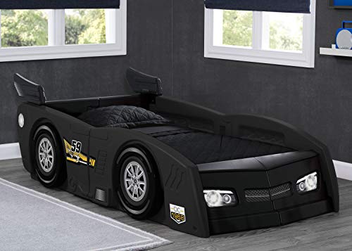 Delta Children Grand Prix Race Car Toddler & Twin Bed - Made In Usa, Black #TOP5