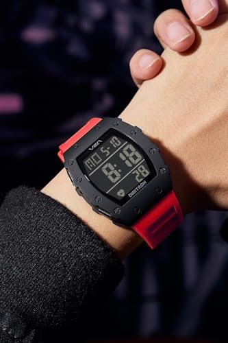 Image of V2A Digitron Tonneau 2118 Sports Watch for Men & Boys | Rugged Design | Big Dial | Alarm, Stopwatch, 12 /24H | 3 ATM Water Resistant | Luminous Display | Sports, Fitness, Outdoor & Training | Gifts for Men & Boy