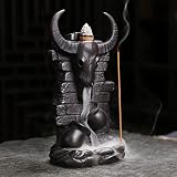 HaisWonsa Cone Incense Holder Waterfall - Cool Smoke Back Flowing Backflow Incense Burner Ceramic Fo