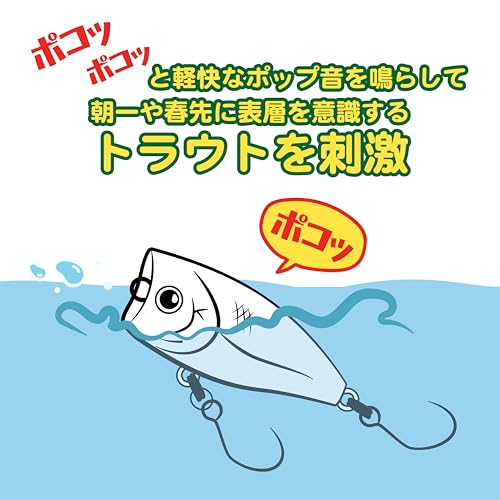 ラッキークラフト(LUCKY CRAFT)ポコポコクラピー フィッシングルアー トップウォーター (0842 ゴマシャーベットII) 3枚目