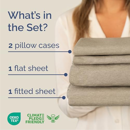image for CGK Unlimited Queen Size 4 Piece Sheet Set - Comfy Breathable & Coolin