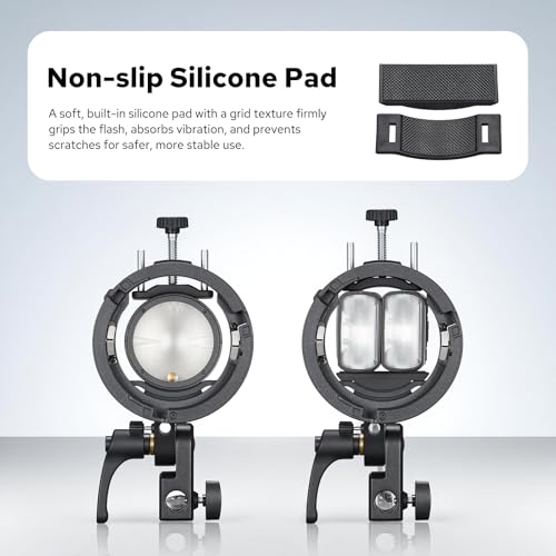 image for Godox S3 Speedlite Bracket, S-Type Bracket Updated Version Bowens Moun
