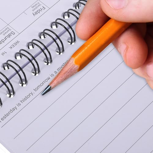 MUCKLILY Agenda Élève 3 Pièces Couverture en Pp et Papier, Planificateur Hebdomadaire Portable pour Organisation Scolaire et Écriture Fluide – vue 6