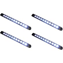 Set of 4 +++Bright 17" Clear White Back-up / Reverse / Fog LIGHT BARWATERPROOF with Chrome Reflector