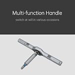 Ratchet Screwdriver Set, 24 in 1 Multibit Screw with T-Handle Drivers, 58-Tooth Forward & Reverse Ratcheting Alloy Steel Nut Driver Socket Manual Repair Tools Kit