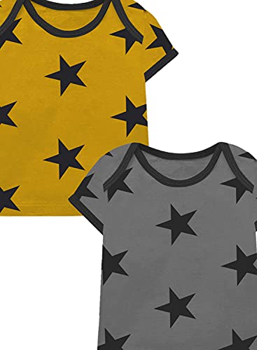 Image of A.T.U.N. (ALL THINGS UBER NICE) Unisex Kids Cotton Printed Regular T-Shirt (Pack of 2)