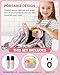 Mini Karaoke Machine for Kids, Toy for Girls Portable Bluetooth Speaker with 2 Wireless Microphones, Fashion Toy Gifts for Christmas Birthday, for 3 4 5 6 7 8+ Year Old Girls Gifts(Pink)