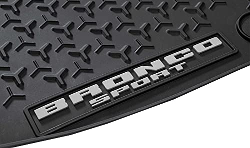 OEM Front & Rear Black Rubber Floor Mat Liners for 2021-2024 Bronco Sport