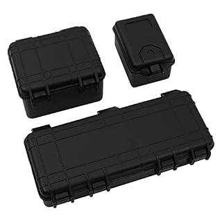 Wangcl 3 boîtes à outils scale noires pour crawler 1/10