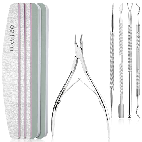 flintronic 10 Pezzi Lime per Unghie 100/180, Kit Lima per Unghie Professional, per la Cura Degli Unghie, per Uso Domestico e Salone