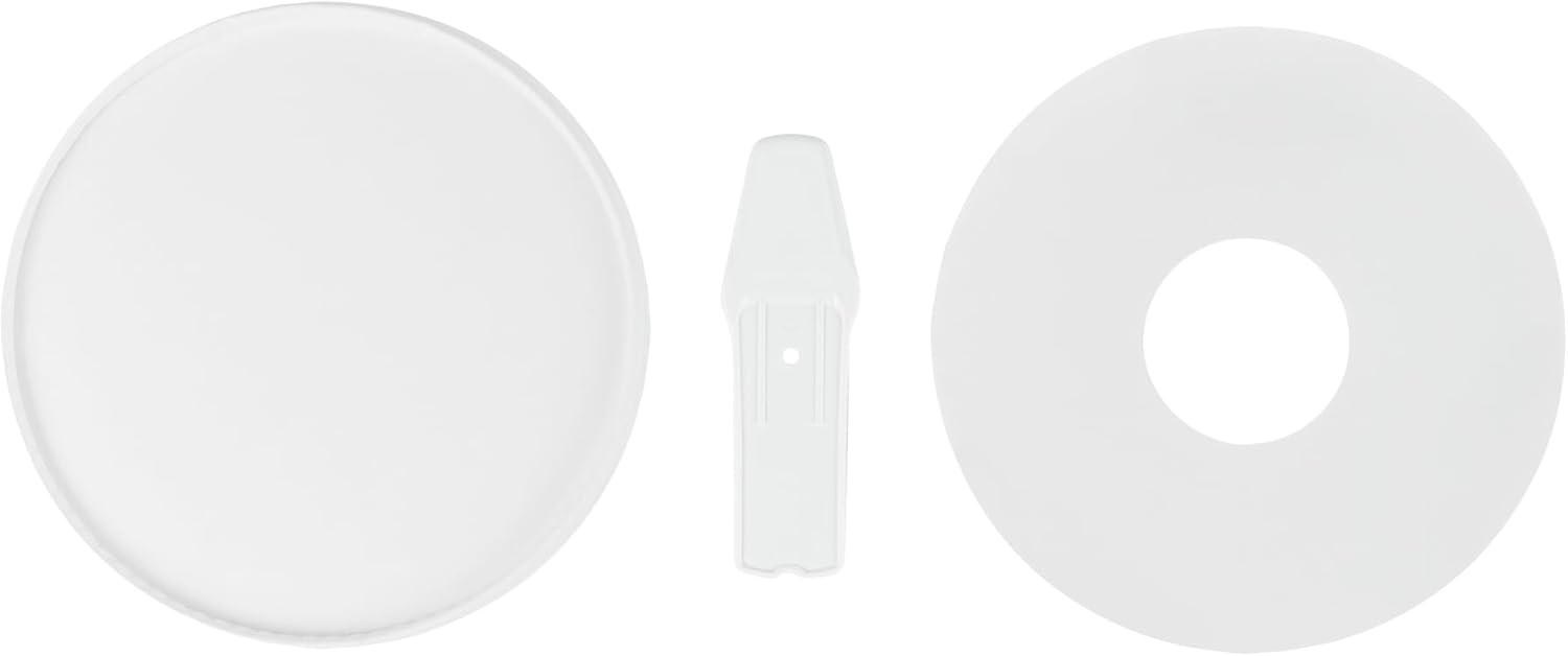 Restaurantware LIDS ONLY: Coppetta 3.82 x 0.63 Inch To Go Cup Lids, 200 Durable Ice Cream Cup Lid - With Plastic Spoon, For Hot & Cold Foods, White Paper Disposable Lid For Dessert Cups