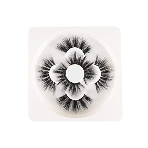 LVMIX 20mm Mink Lashes Pack 3D Dramatic False Eyelashes Fake Lashes Cruelty-free and Reusable 3 Styles