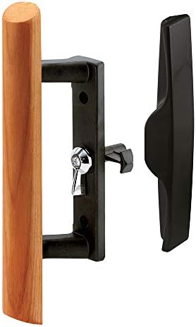 Prime-Line MP1095 Sliding Door Handle, 3-1/2 In., Diecast and Wood, Black, Hook Style (Single Pack) image 3