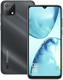 Mobile Phone, Blackview A55 Smartphone SIM Free Android Phones Unlocked, 6.528 inches HD+ Waterdrop Screen, 4G Dual SIM Android 11 Phone, 3GB RAM/SD 128GB, 4780mAh Battery, 8+5MP Camera, Face ID-Black