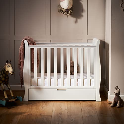 Obaby Stamford Sleigh Space Saver Kinderbett, Weiß Cover