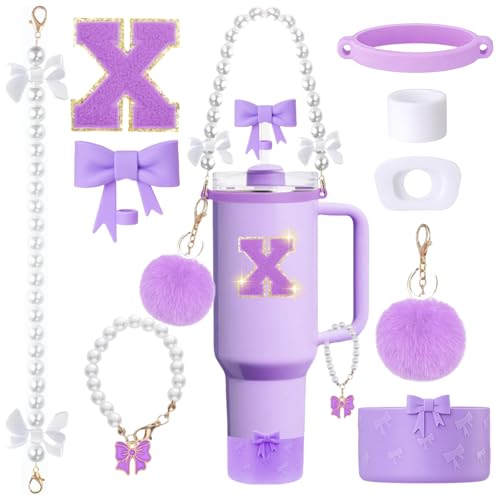 9PCS Purple Stanley Cup Accessories Set for Stanley Cup 30oz 40oz