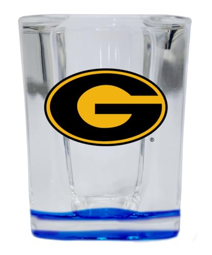 R and R Imports Grambling State Tigers 2 Ounce Shot Glass Square Blue Base Officially Licensed Collegiate Product Single