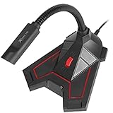 Xtrike Me Micrófono para juegos de 3,5 mm, alta sensibilidad, anti ruido, ideal para juegos, grabación, transmisión (XMC-01)
