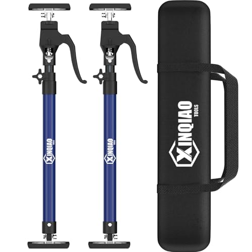 XINQIAO Third Hand Tool - Sistema de suporte de terceira mão, barra de suporte de aço premium com capacidade de 154 libras para gato de armário, gato de gesso e barras de carga, 23,6 a 45,3 polegadas