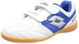  Lotto Sport Kick II JR S.EU, Botas de fútbol Infantil, Blanco-Weiß (White/Blue), 38