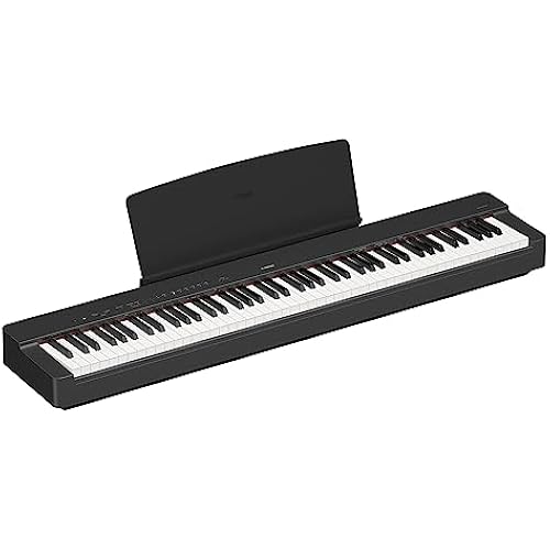 Yamaha P225 88-Key Digital Piano with Weighted Keys, Portable Design, Keyboard, Music Rest, Sustain Foot Switch, and Built-In Speakers, Black (P225B)