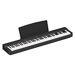 Yamaha P-225 piano digital ligero y portátil, con teclado Graded Hammer Compact, 88 teclas y 24 voces de instrumentos, negro